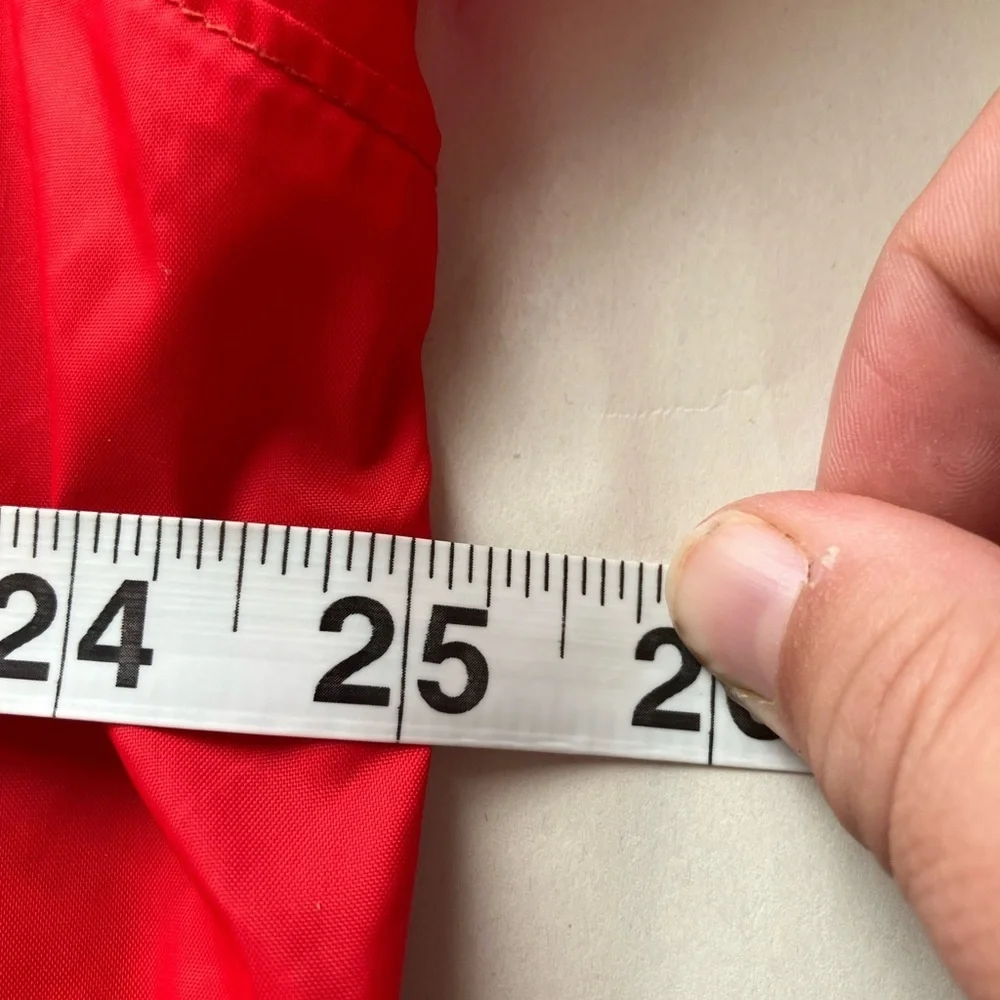 Columbia Men’s Windbreaker‎ Sz L Red Waterproof Nylon Casual Fall Lightweight